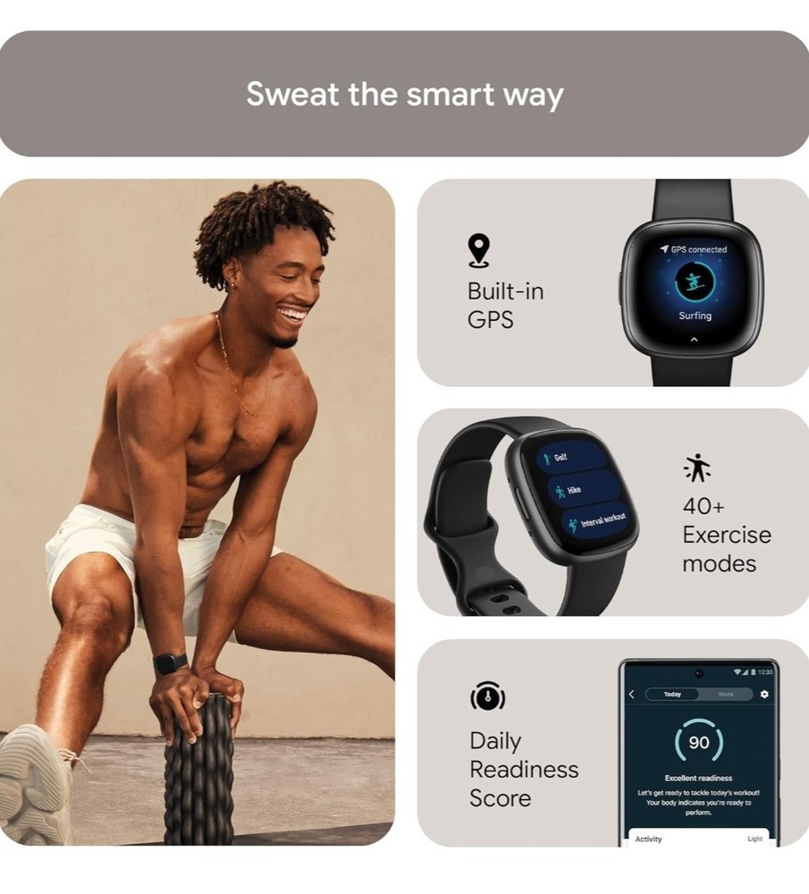 Fitbit Versa 4 - Black Infinity