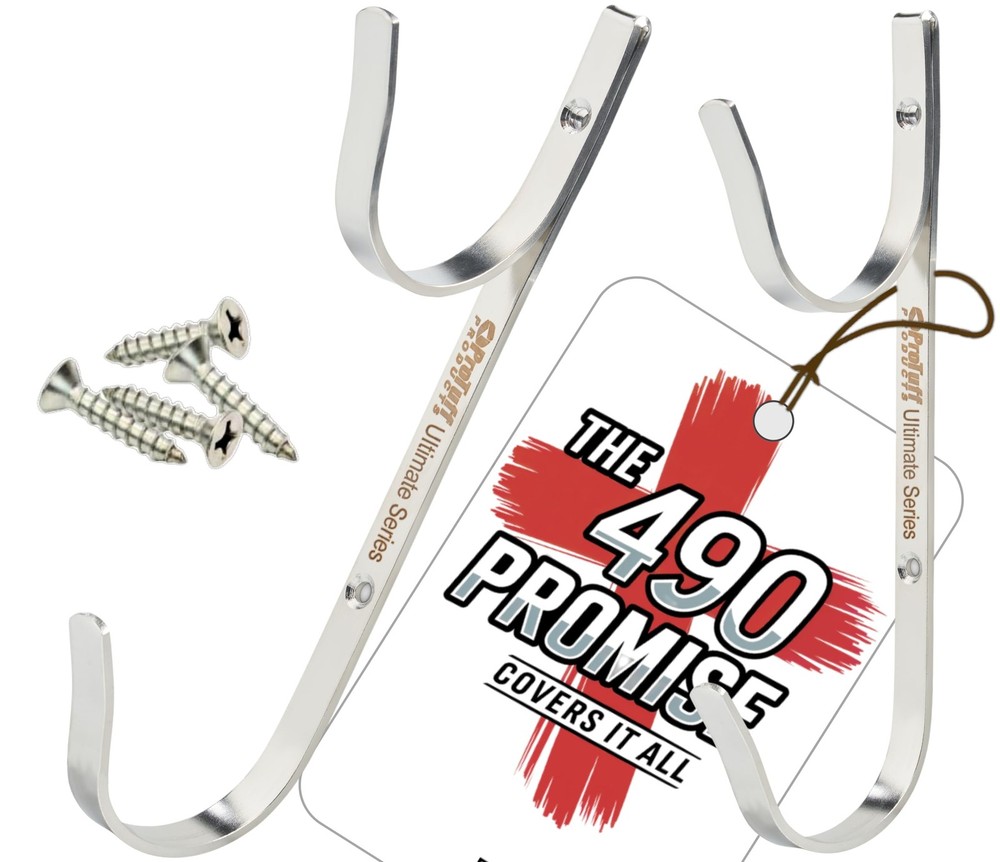 Pole Hanger Set 2 Pack Stainless Steel Hooks RustProof UVResistant