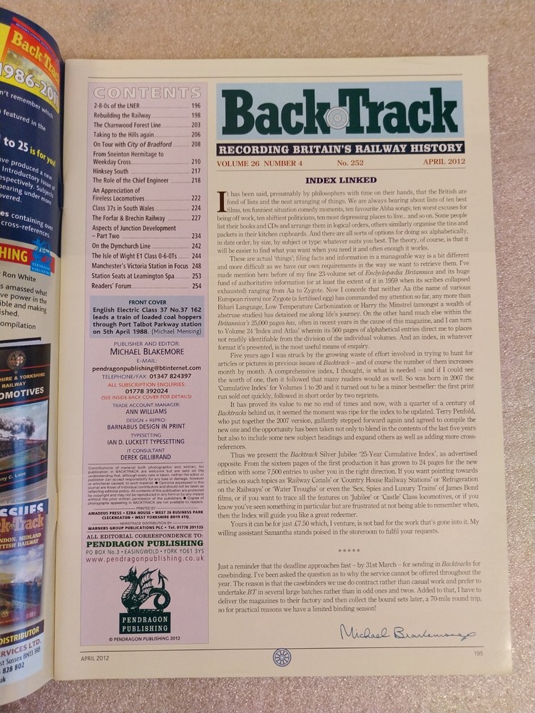 Backtrack April 2012