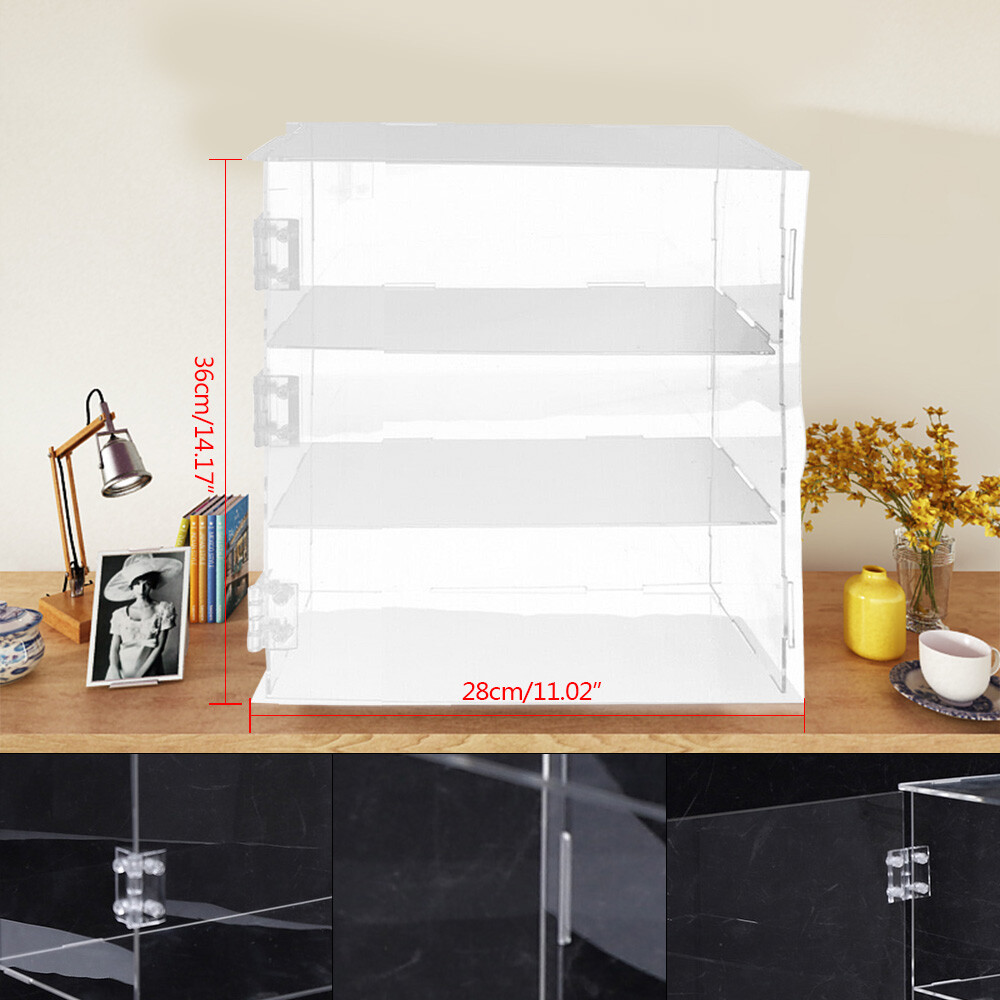 Clear Acrylic Display Box Bakery Pastry Display Case Donut Display Shelf Cake