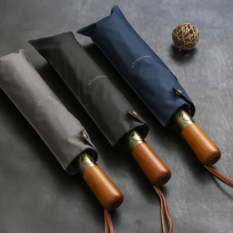 Luxury Automatic Golf Umbrella 115cm Windproof Double Layer Business Style 2024