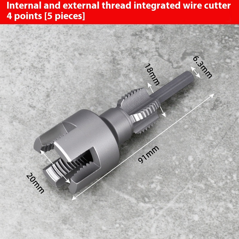 Dane Water Pipe Threader - An Integrated Internal and External Thread Cutting To