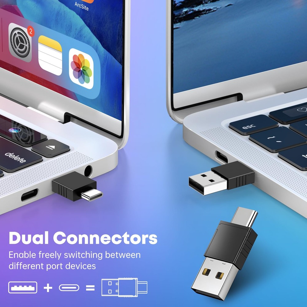 2 in 1 Type C USB Presentation Clicker with Physical and Digital Function, RF...