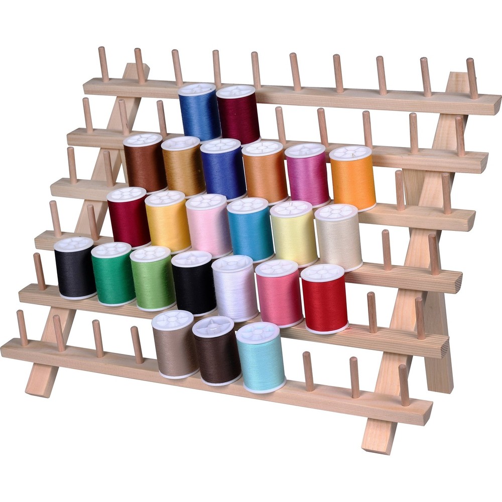 Hello Hobby Wood Thread Spool Rack, Holds 60 Spools