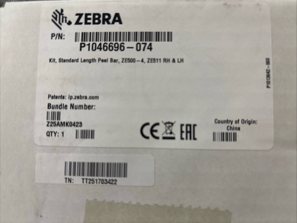 Zebra P1046696–074