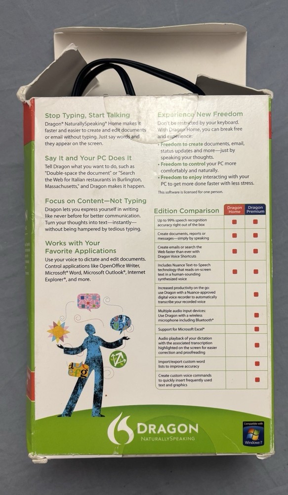 Dragon: Naturally Speaking - Home Version 11 w/ Head Set