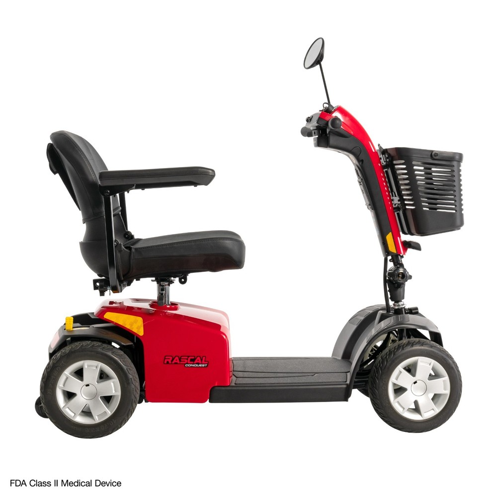Rascal Conquest 4-Wheel Scooter, Mid-Size & Durable, Easy Disassembly