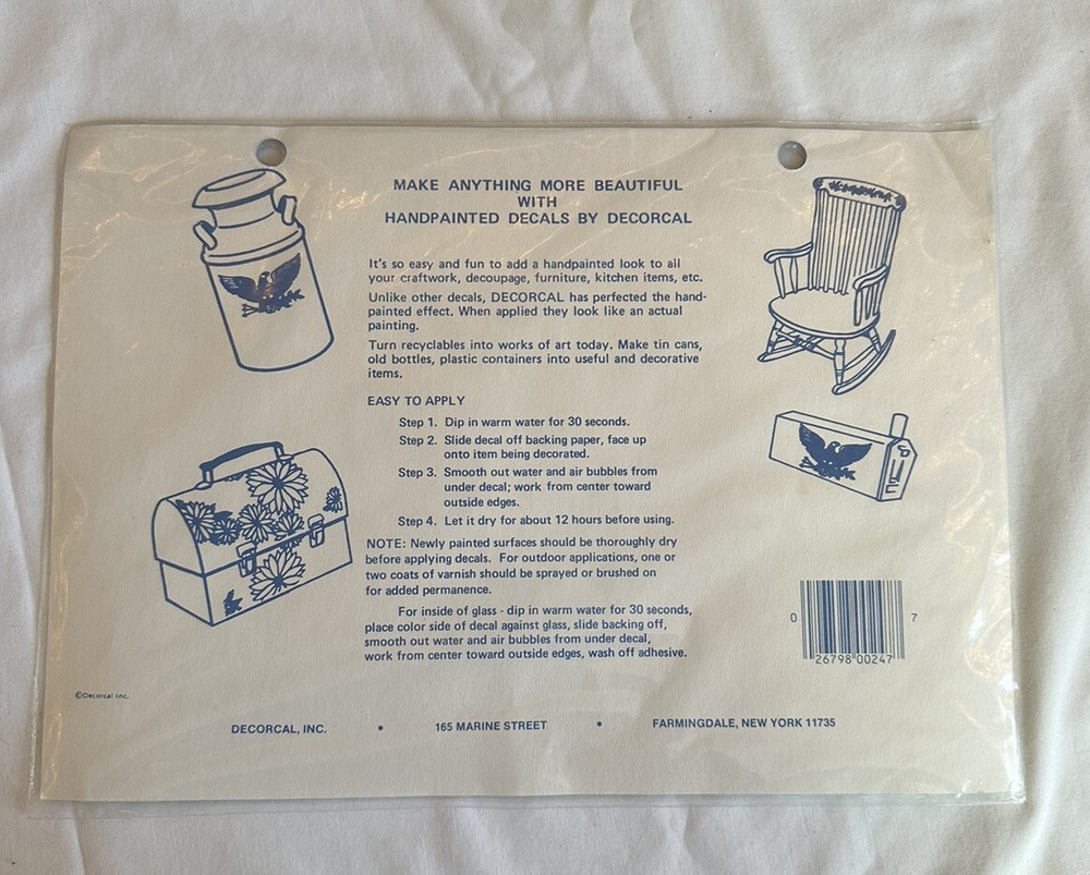 hand painted decals by decorcal 1987