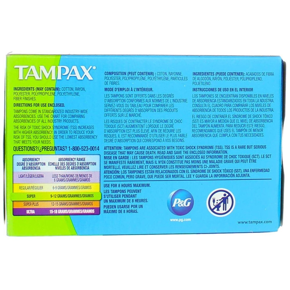 TAMPAX SUPER FLUSH APPL 10