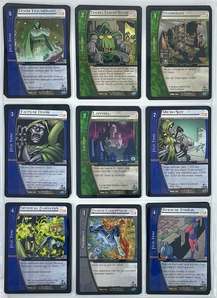 VS System Marvel Origins MOR 2004 220/220 COMPLETE SET NM