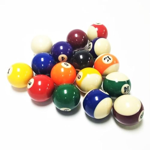 Replacement Billiards Ball, 2-1/4" Regulation Size, Object Balls with Cue 12