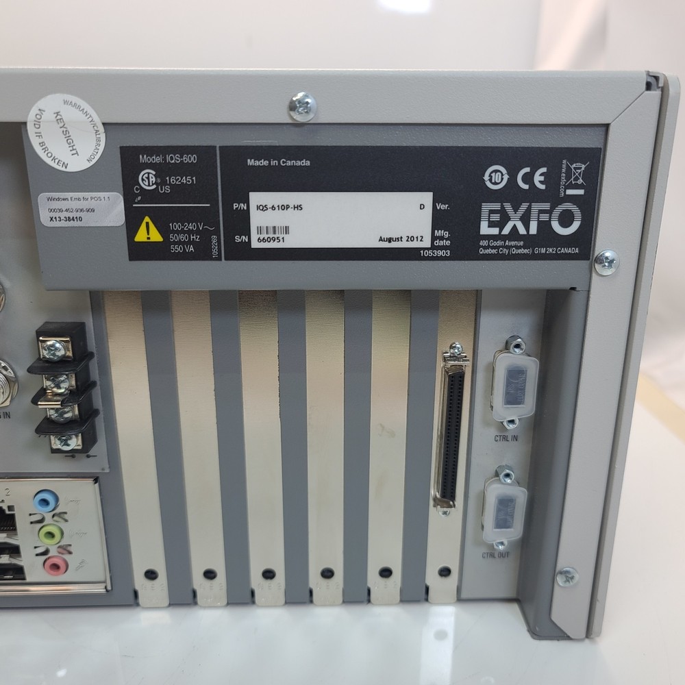 EXFO IQS-610P HS Integrated Qualification System with 4 modules