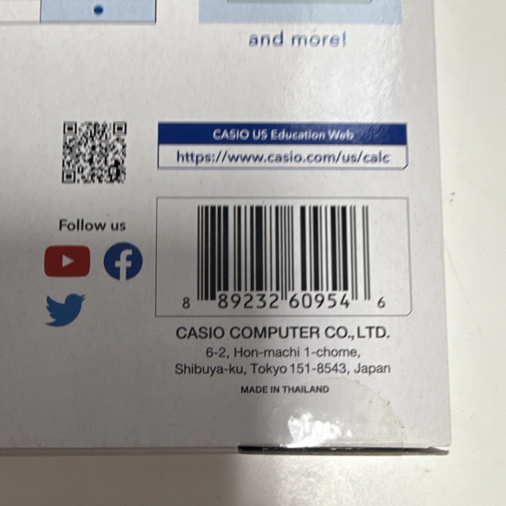 Casio fx-9750GIII Graphing Calculator Python LCD Display Statistics Financial