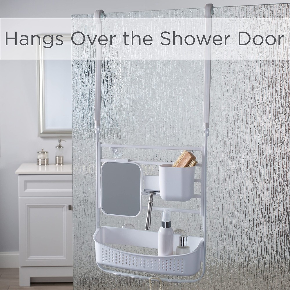 Deluxe Flex Adjustable Shower Caddy | 2 Hanging Options | Customizable | Bath...