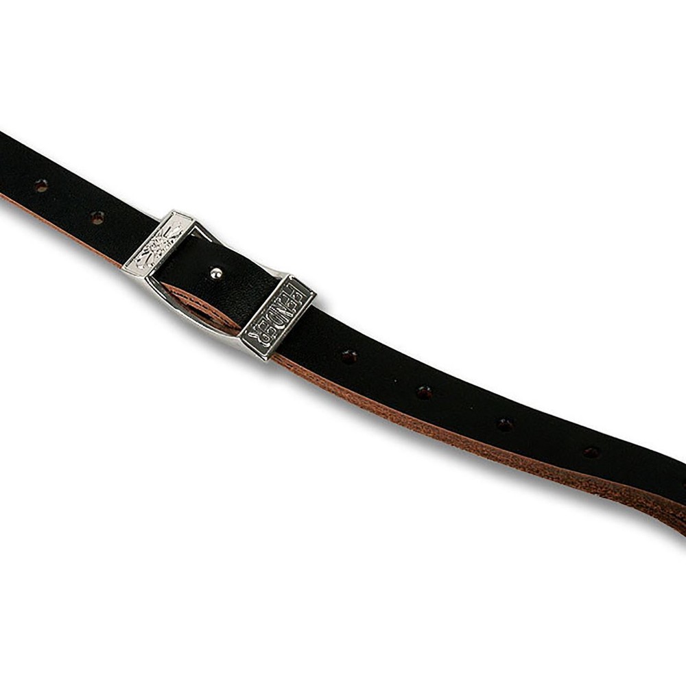 Fender Standard Vintage Leather Guitar Strap, Black