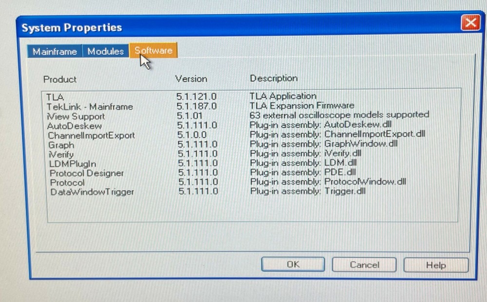Tektronix TLA7012 Portable Logic Analyzer Mainframe