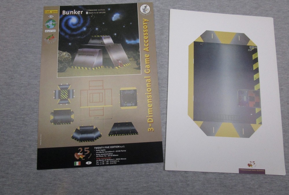 25 Edition 3D Game Accessory BUNKER Unpunched 25mm scale