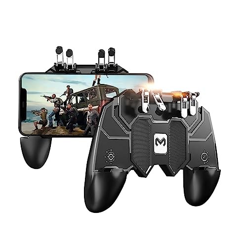 for Mobile Game Controller, [Upgrade] Phone Controller Gamepad with 6 Black