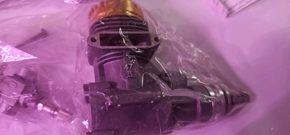 GMS 2000 .47 RC 2 STROKE GLOW NITRO AIRPLANE ENGINE COMPLETE NIB