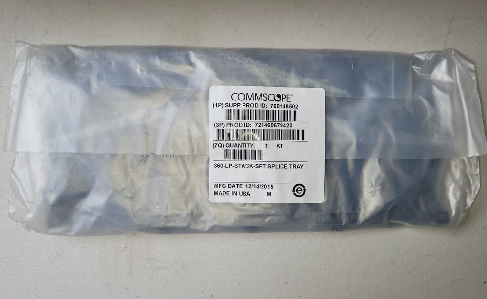 Brand New COMMSCOPE 360-LP-STACK-SPT Fusion Splice Tray Kit Stackable 760148502