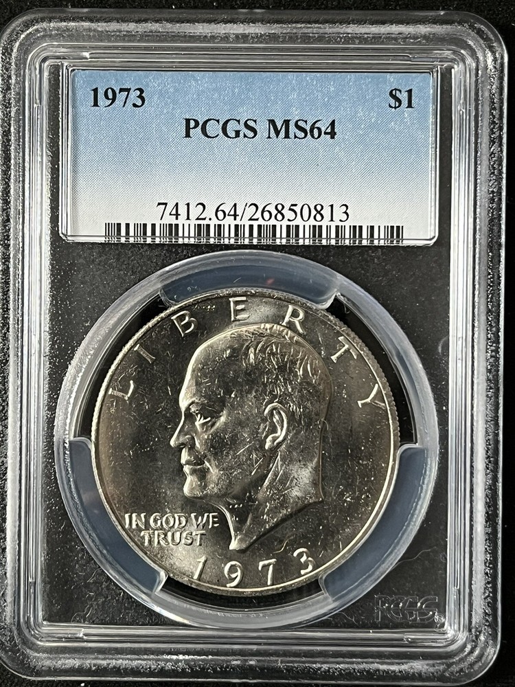 1973 $1  Eisenhower Dollar PCGS MS64   26850813