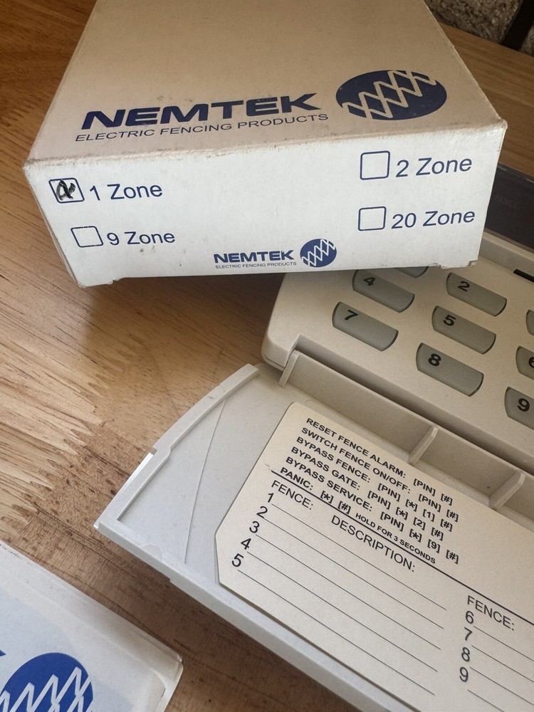 NEMTEK ELECTRIC FENCE CONTROL PANEL KEYPAD.
