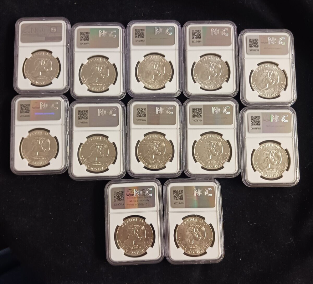 1974(S) Silver $ NGC MS 67 Ike Dollar Coin