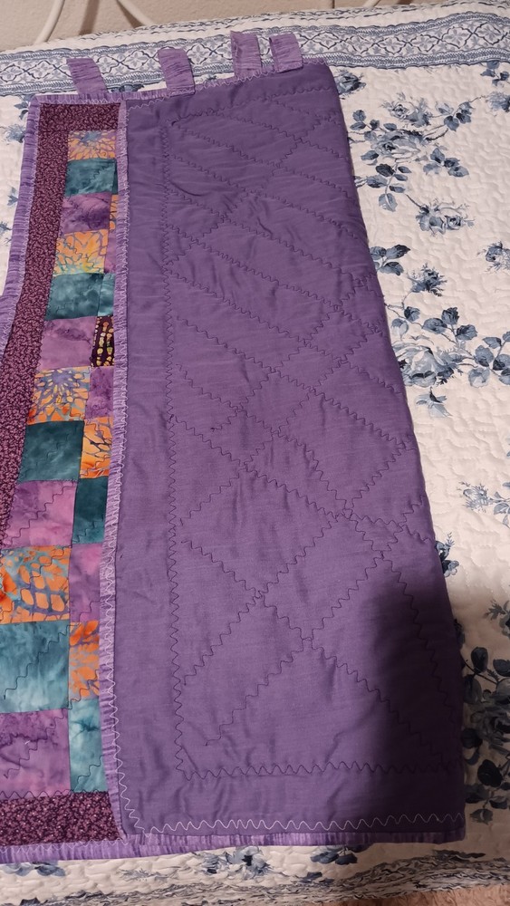 Vintage Handmade Quilted Batik Wall Hanging