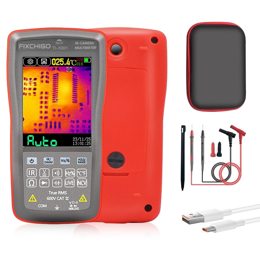 2 in1 Thermal Imaging with 10000 Counts Multimeter Function Infrared Camera P...
