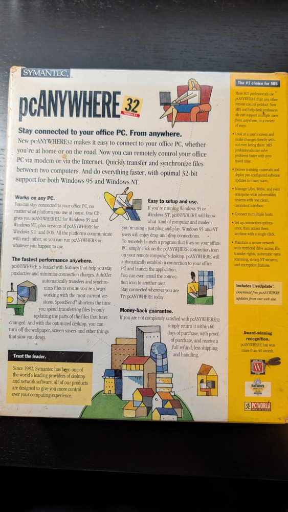 SYMANTEC pcANYWHERE 32 Version 8.0 (sealed)