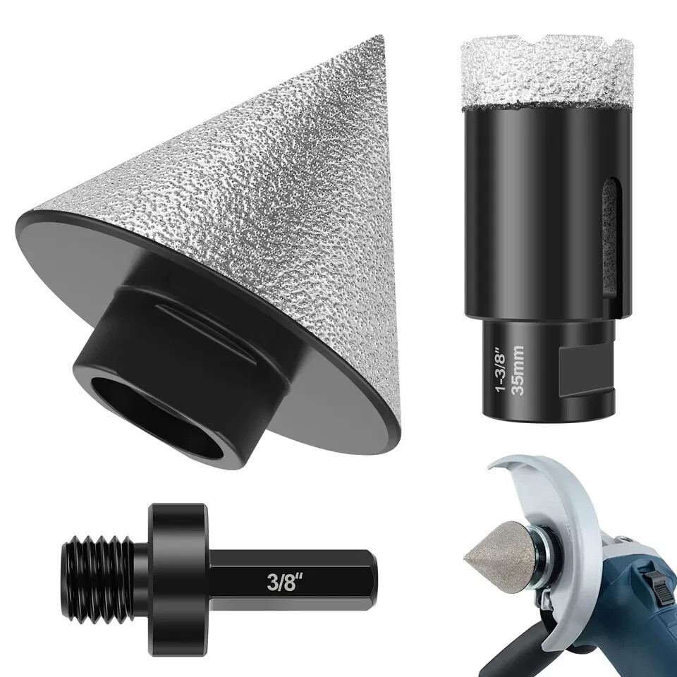 1/2" granite marble demi bullnose core bit chamfer beveling bit blade buffer B13