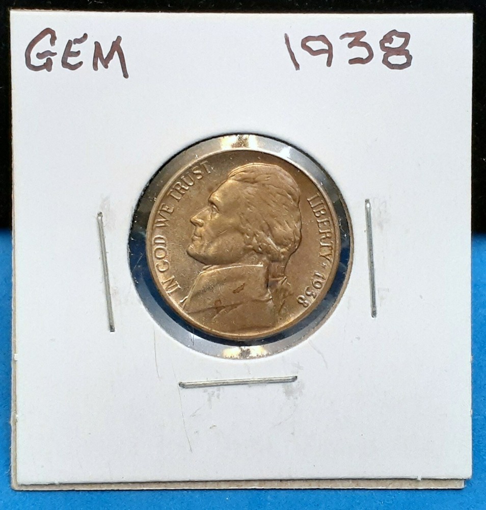 1938 JEFFERSON NICKEL - GEM    AA