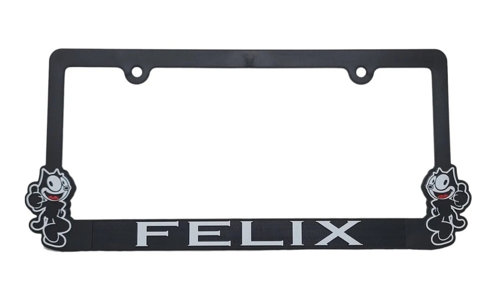 LICENSE PLATE FRAME with the Famous Cat