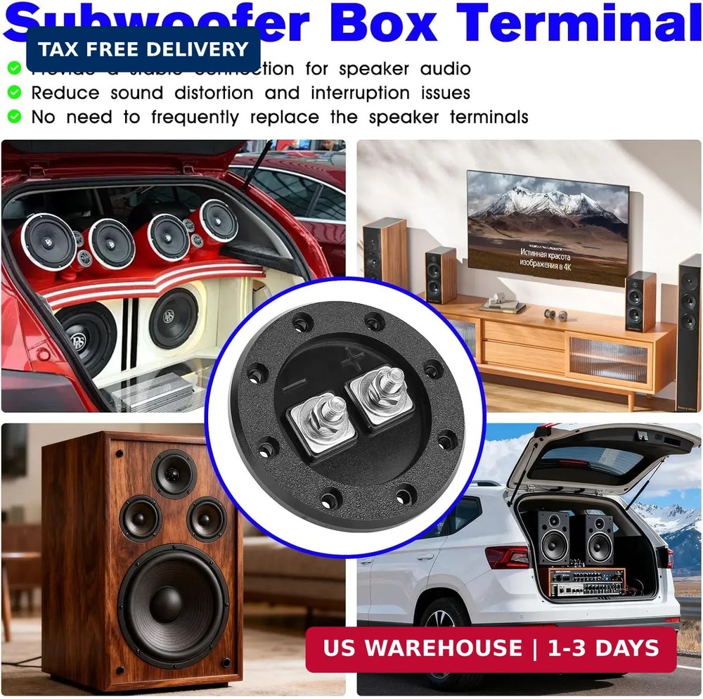 Replacement Speaker Box Terminal, Car Subwoofer Box Terminal for Speaker Termina