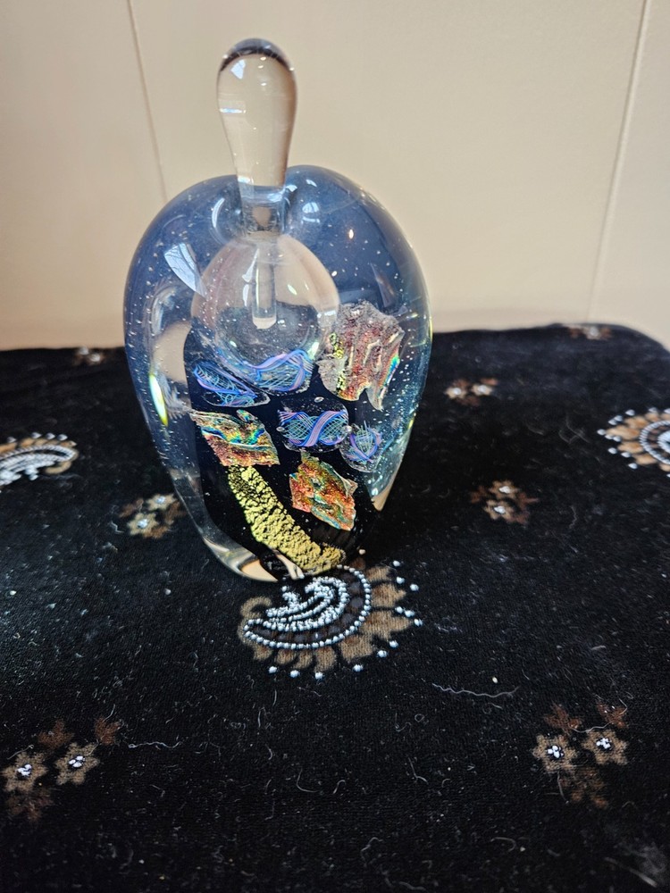 Gary Zack dichroic perfume bottle and stopper