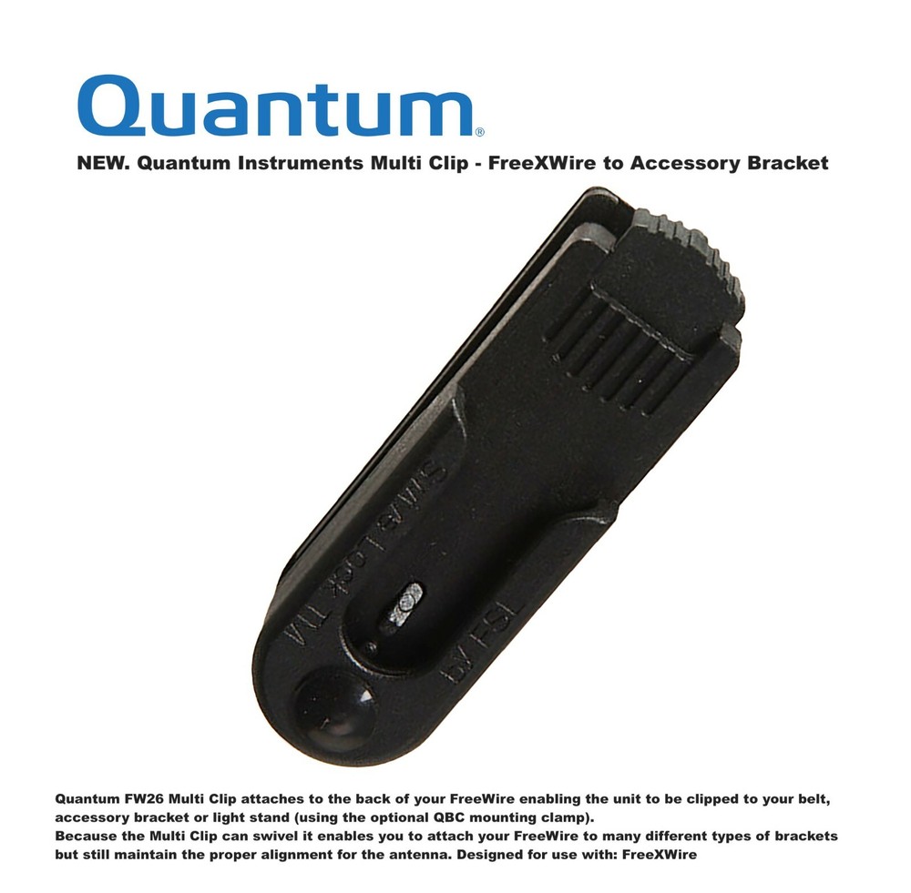 NEW. Quantum Instruments Multi Clip - FreeXWire to Accessory Bracket