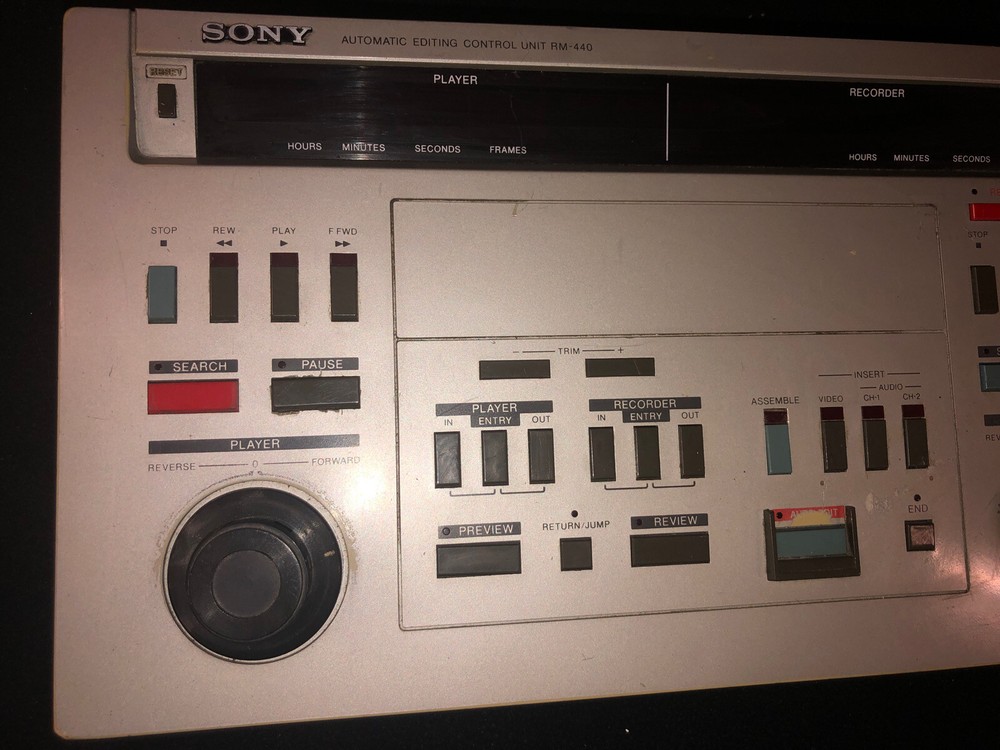 SONY RM-440 Professional Video Automatic Editing Control Unit *UNTESTED*