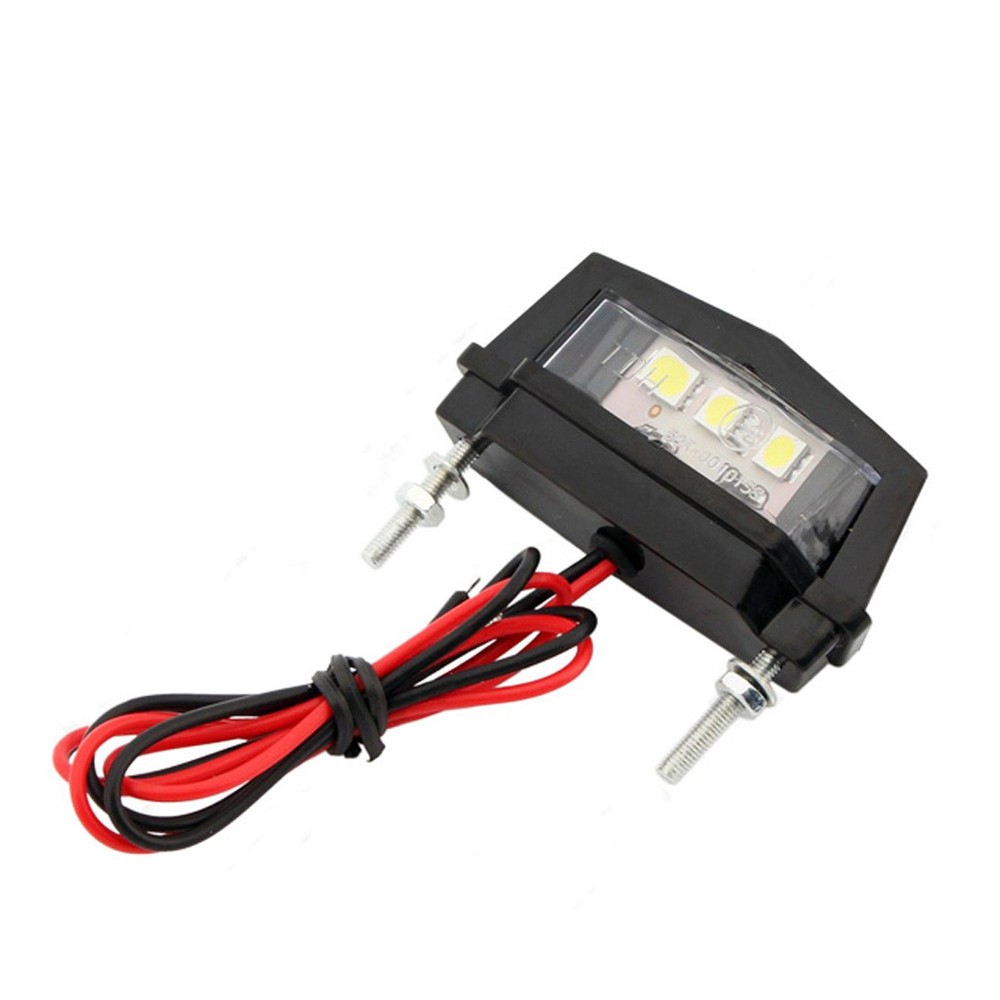 Motorcycle Mini 3 LED License Plate Tail Light Bobber Chopper Cruiser Custom