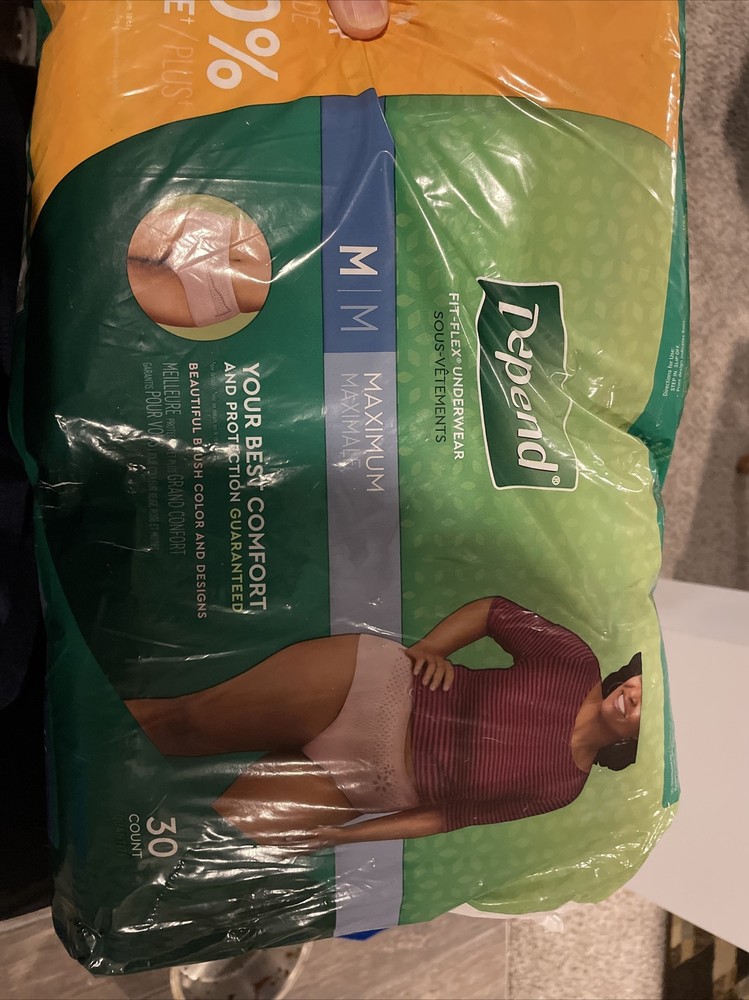 For Women, Disposable, Maximum Absorbency, Medium, Blush, 30 Count