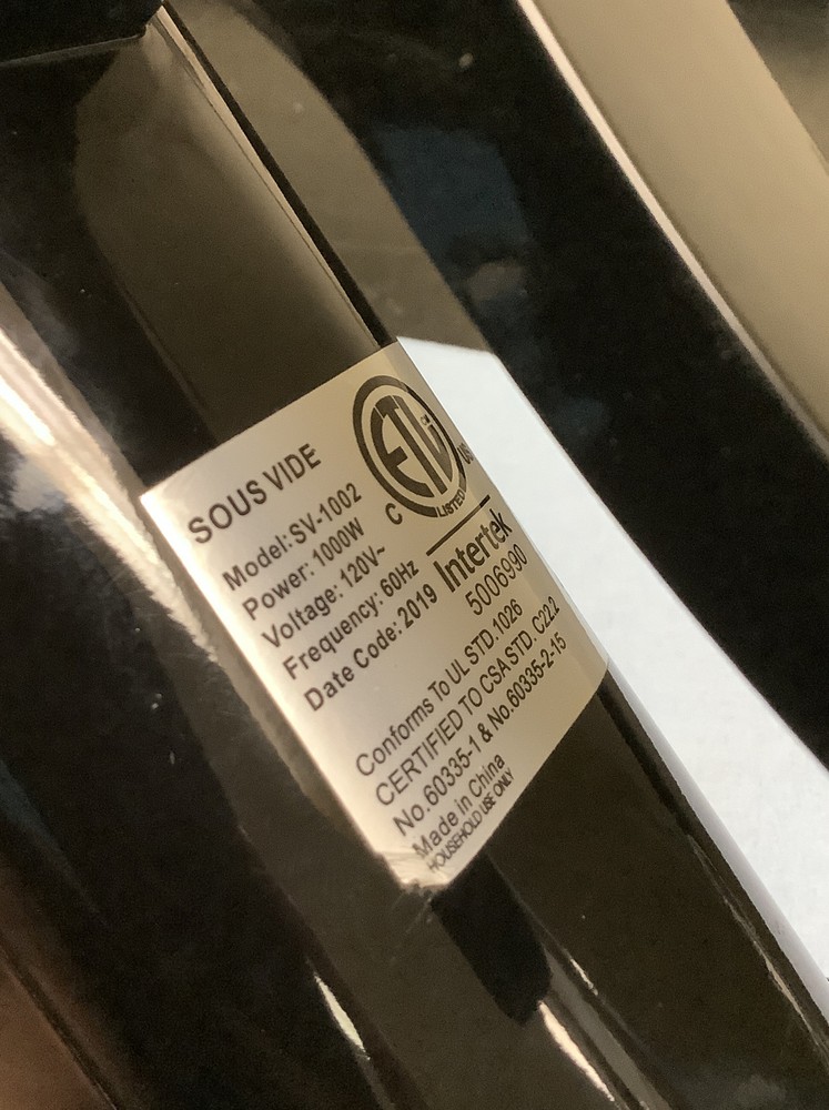 Etronik Sous Vide Model SV-1002