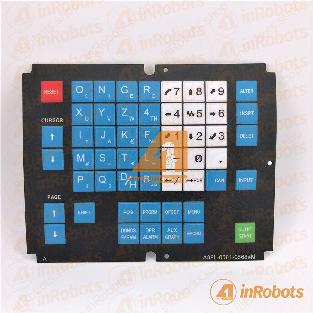 FANUC A98L-0001-0568#M Membrane Operator KeyPad Keysheet Keyboard