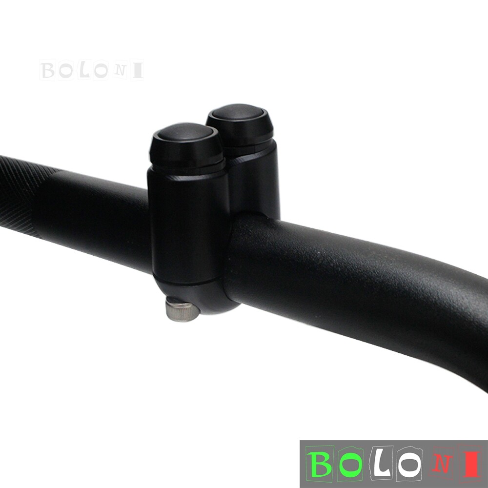 Black 2 Button Motorcycle Hand Control Momentary Switch For 7/8" Bars M-switch