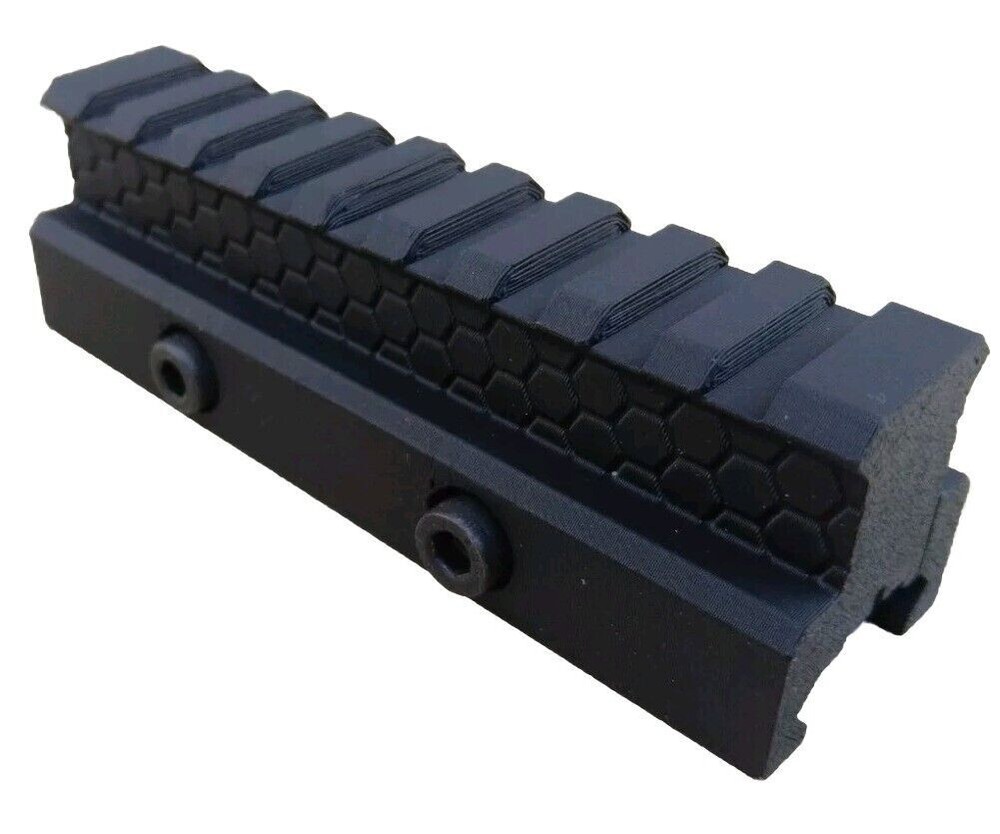 Airsoft Riser Picatinny Rail Mount , 100mm Length , ABS Plastic