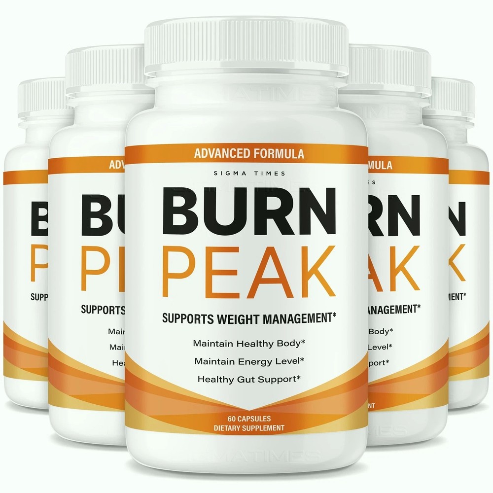 (5 Pack) Burn Peak for Advanced Weight Loss, BurnPeak Fat-Burner Formula