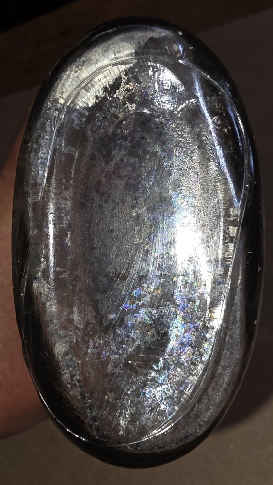 Antique! Garrett Embossed Glass wine bottle