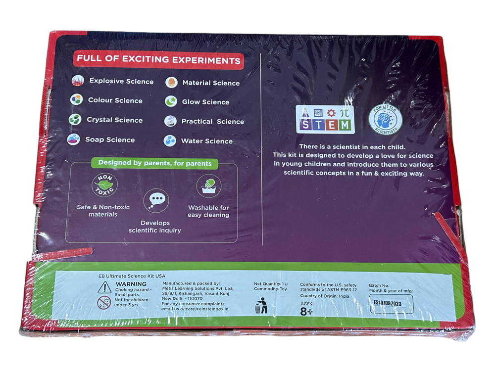 Einstein Box Ultimate Science Kit - STEM Projects - 120 Experiments for Ages 8+