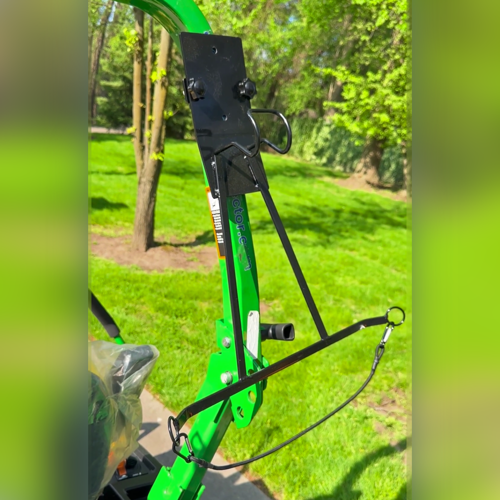Tractor Canopy kit for ROPS, Foldable waterproof + Mounting brackets - Black