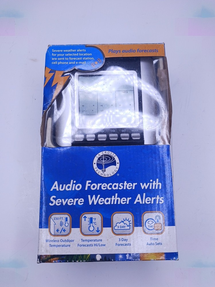La Crosse WA-1030U audio forecaster with severe weather alerts
