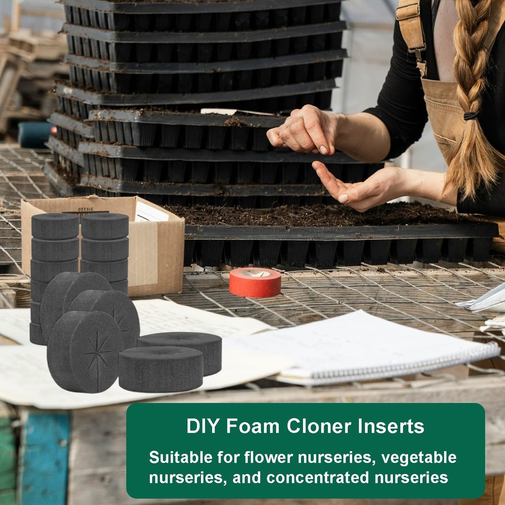 50 Pack Cloning Collars Inserts Premium Grade Foam, DIY Foam Cloner Inserts, ...
