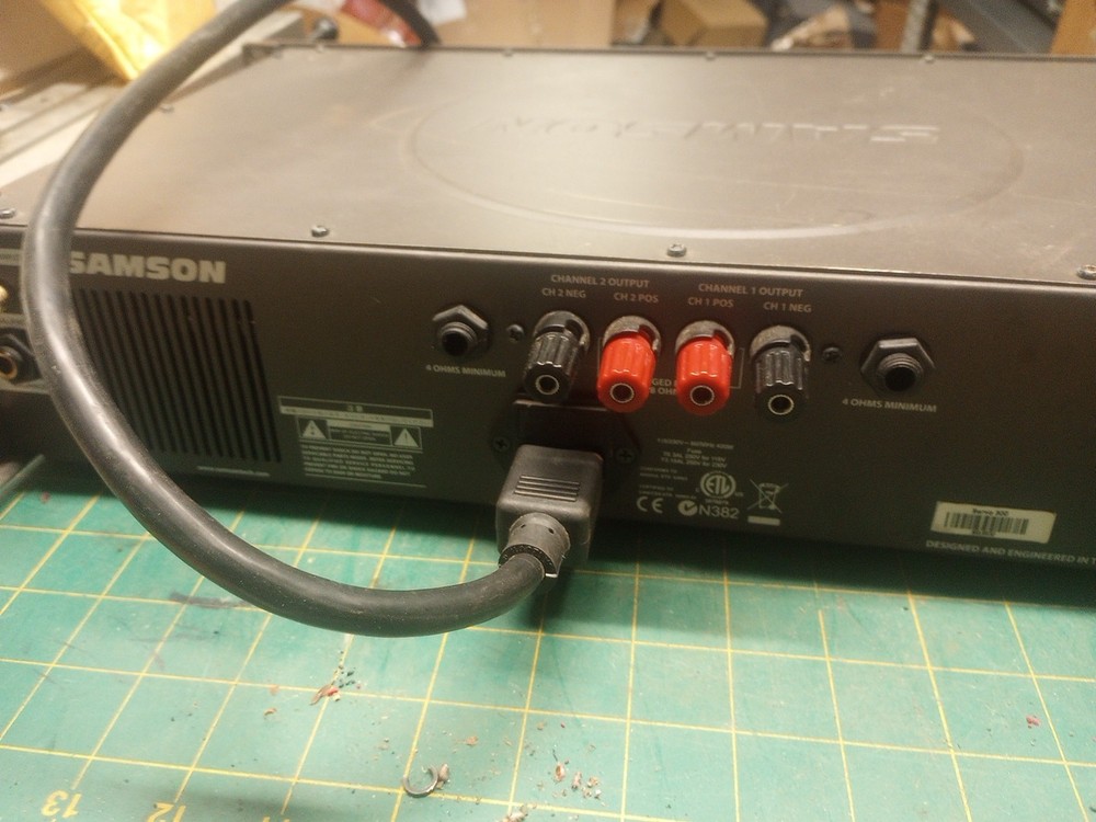 Sampson Servo 300 Audio Amplifier Powers Up